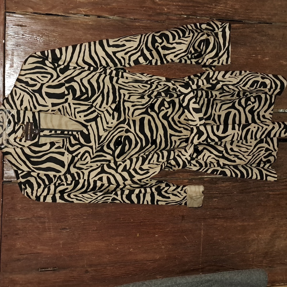 Dana Buchman animal print coat